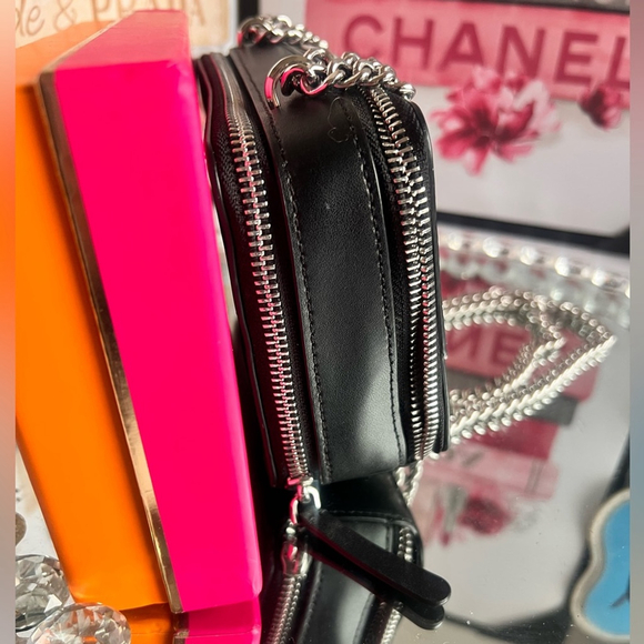 Kate spade collectible frosty double zip adjustable silver chain crossbody bag - Picture 5 of 14